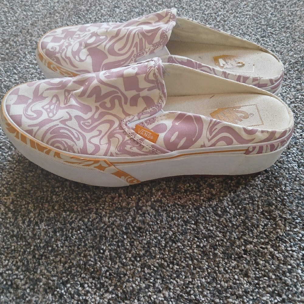 VANS PLATFORM MULES 8.5 - Picture 2 of 6